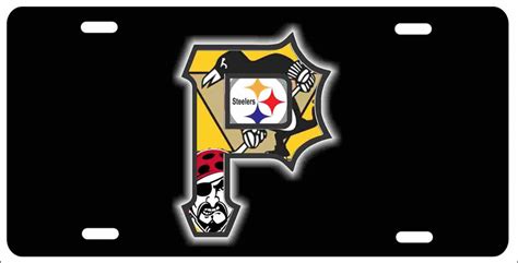 Pittsburgh P With Steelers Penguins And Pirates Logos Personalized