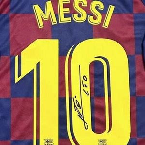 Signed Messi Barcelona Shirt - Etsy