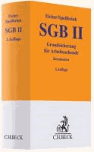 Sgb Ii Grundsicherung F R Arbeitsuchende De C H Beck Livre Decitre