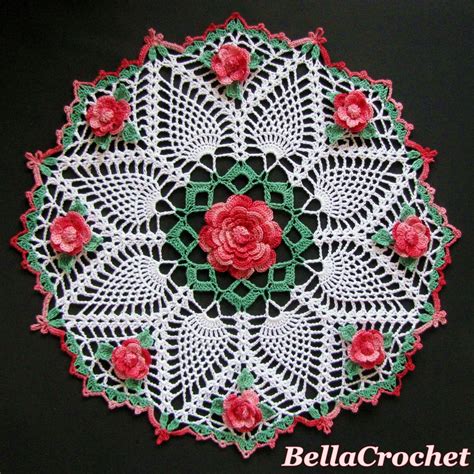 BellaCrochet Dorothy S Roses Doily A Free Crochet Pattern For You