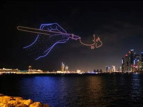 Dsf Opening 800 Drones Illuminate Dubai Sky