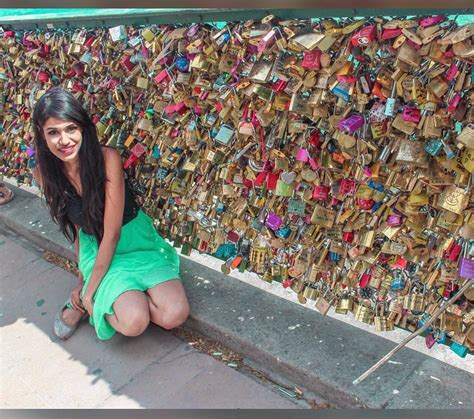 Surrounded By So Much Lovee Love Lock Bridgeparis Paris S Art