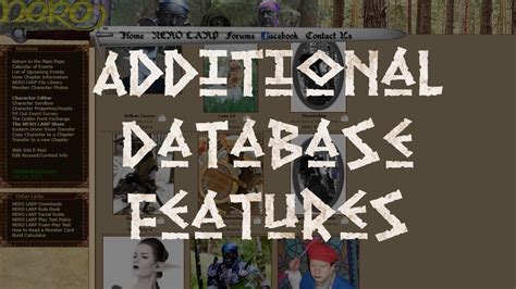 Larp 101 2b Nero Larp Database Pt 2 Additional Features Youtube