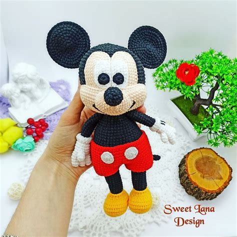 Mickey Mouse Amigurumi Crochet Pattern Mickey Mouse Crochet Etsy