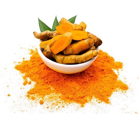 Premium Photo Turmeric Powder On White Background