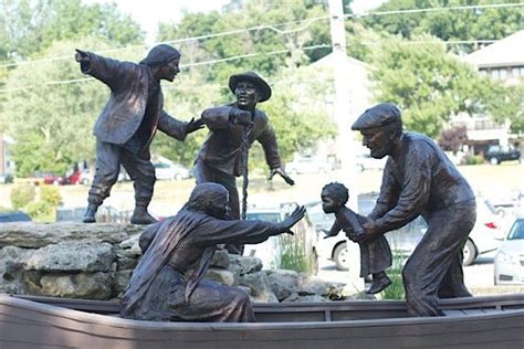 Freedom Crossing Monument Is Located On The Bank Of The Niagara River