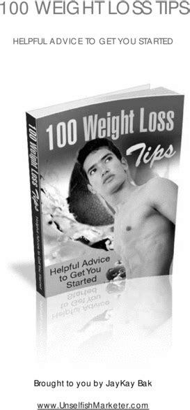 100 Weight Loss Tips Tradebit