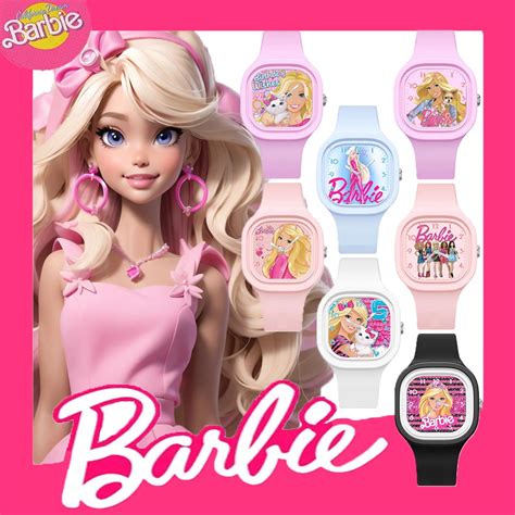 Kids Waterproof Watches Barbie Princess Barbie Pink Girls Boys