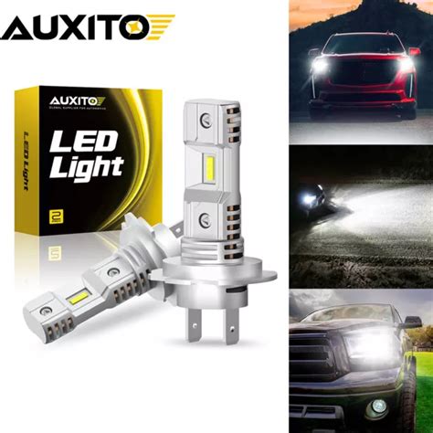 Auxito H Led Headlight Bulbs Kit Lamp Car K Globes High Low Beam