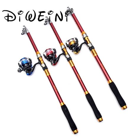 M M Fishing Rod Set Stainless Steel Carbon Telescopic Fishing Rod