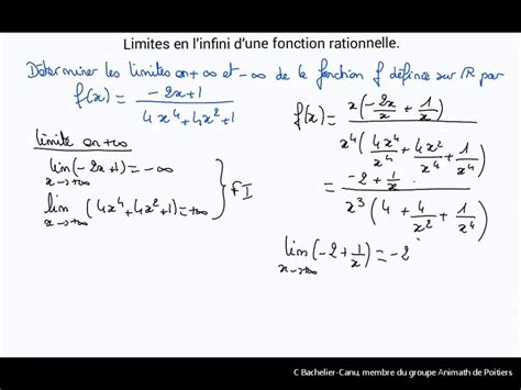 Limite Dune Fonction Rationnelle Youtube