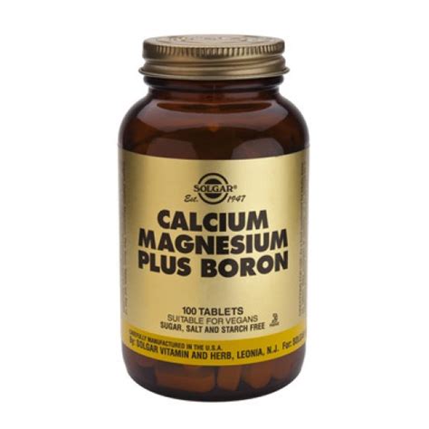 Solgar Calcium Magnesium Plus Boron 100 Tabs