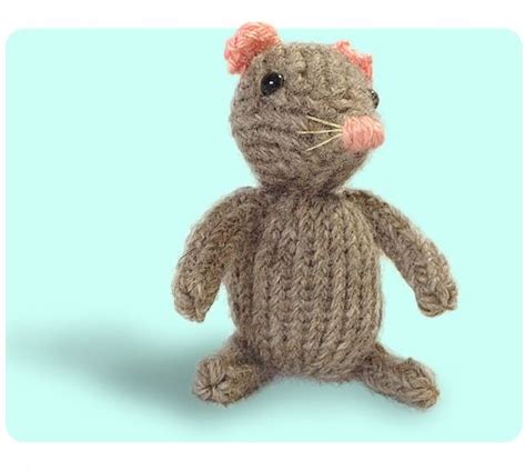 Mouse Cute Free Knitting Patterns Diy Knitting Free Knitting Pattern