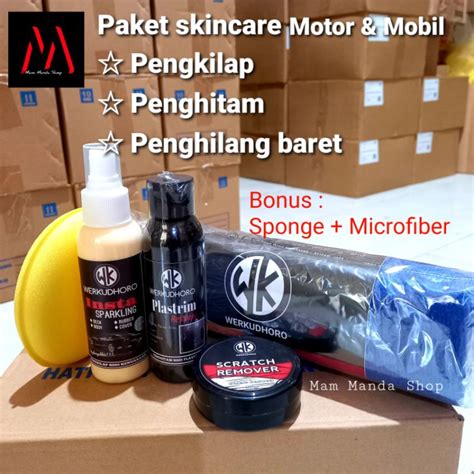 Jual Paket Skin Care Motor Mobil Pengkilap Body Mobil Motor Putih