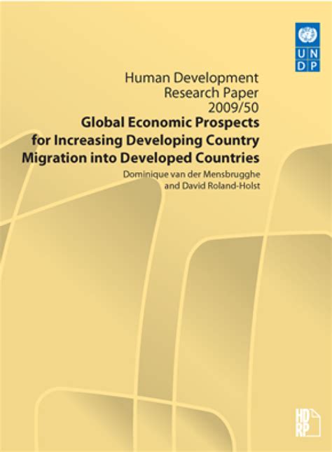 Global Economic Prospects For Increasing Developing Country Migration