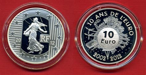 Frankreich 10 Euro Silbergedenkmünze 2012 Monnaie de Paris La Semeuse