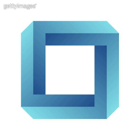 Impossible Square Eternal Figure Penrose Optical Illusion 이미지