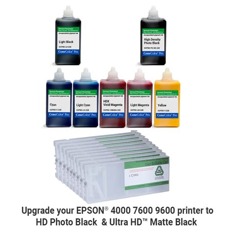 Pro 4000 7600 9600 Conecolor Pro Hd Archival Color Ink System 220ml Gloss Only Inkjetmall