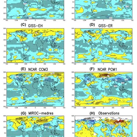 Surface Winter DJF Air Temperature Anomalies K Composited For Nine