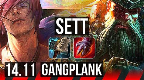 Sett Vs Gangplank Top Penta 7 Solo Kills Legendary 12 3 4 500