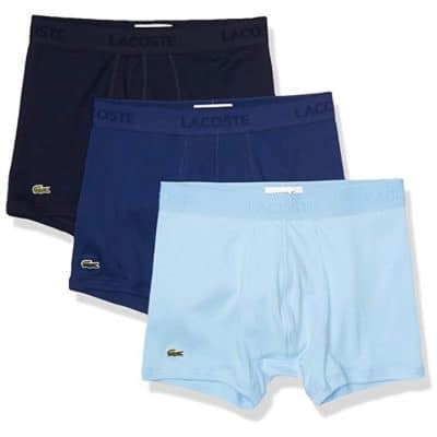 Lacoste Men S Essentials Classic Pack Cotton Trunks