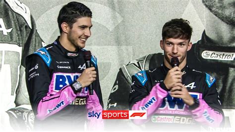 Pierre Gasly And Esteban Ocon React To The A Youtube