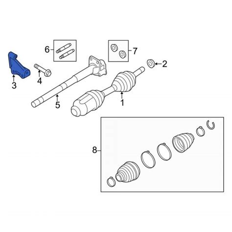 Lincoln Oe Db Z K B Cv Intermediate Shaft Bracket