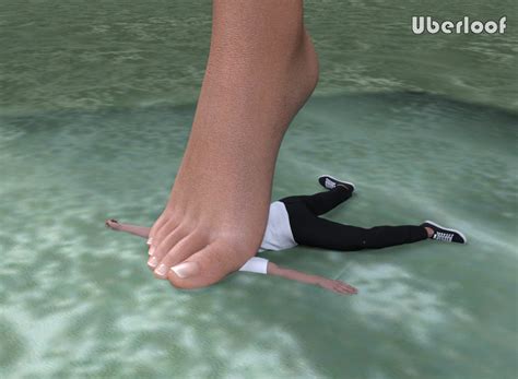 Rule 34 Barefoot Crush Feet Giantess Gts Render Shrunken Male Squish Stomp Stomping Uberloof