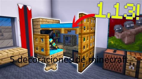 Decoraciones Para Tu Casa En Minecraft Minecraft Tutorial Youtube