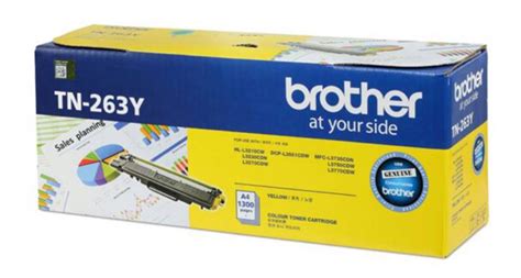 Brother Toner Tn 263y Yellow For Dcpl3551cdw Mfcl3750cdw Mfcl3770cdw