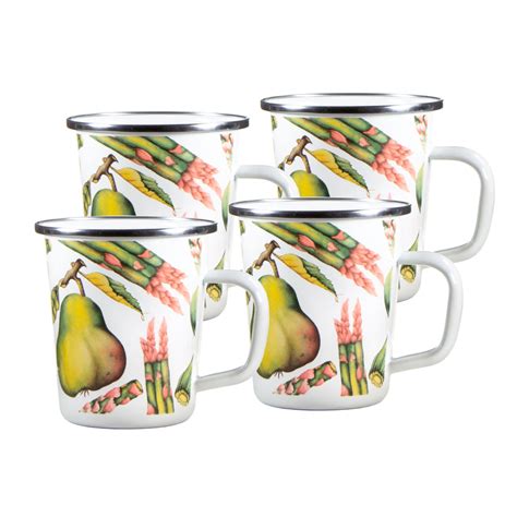 Fp66s4 Latte Mugs Fresh Produce Design Upc 619199852095 Golden