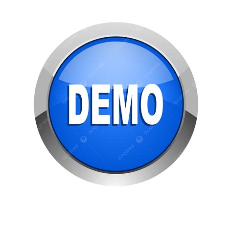 Demo Blue Glossy Web Icon Demo Icon Chrome Circle Demo Icon PNG