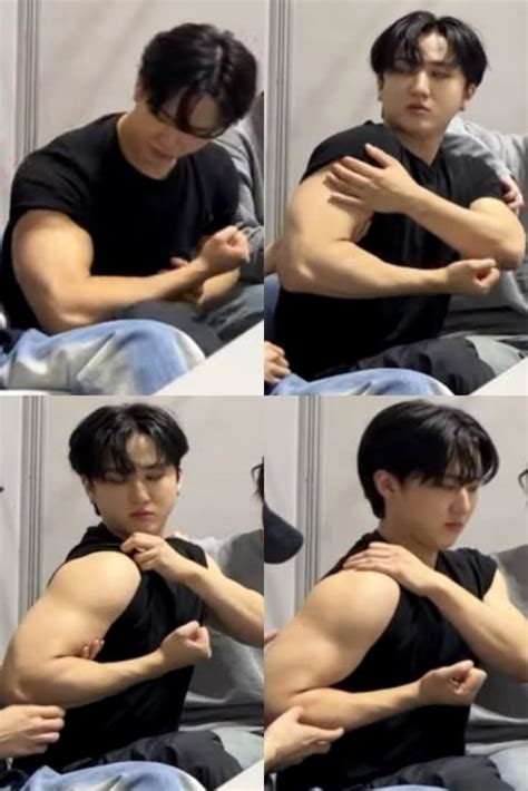 Pin by 𝙷𝙰𝙽 𝙹𝙸𝚂𝚄𝙽𝙶🐿 on 𝐶𝐻𝐴𝑁𝐺𝐵𝐼𝑁 | Changbin biceps, Hot korean guys ...
