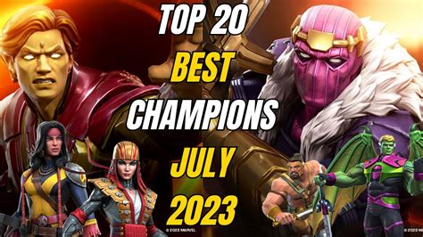 Mcoc Top Champions July Mcoc Top Best Champions Marvel