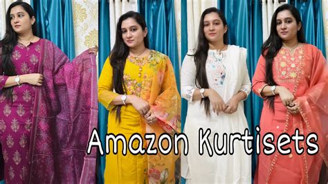 Amazon Kurta Sets Haul Festive Kurti Sets Haul Kurti Trouser Sets