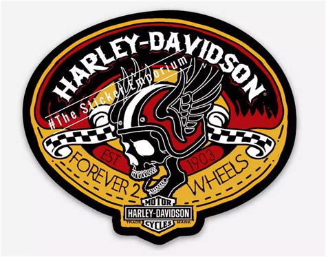 Harley Davidson Skull Wing Logo