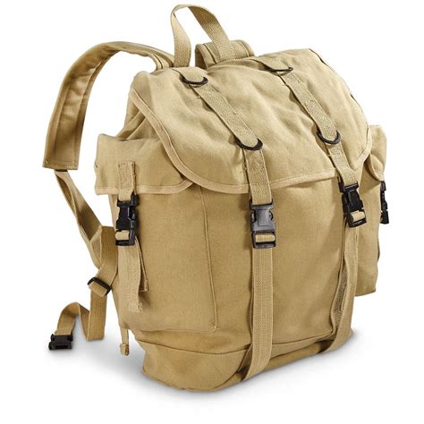 Military-style Alpine Canvas Rucksack - 653003, Rucksacks & Backpacks at Sportsman's Guide