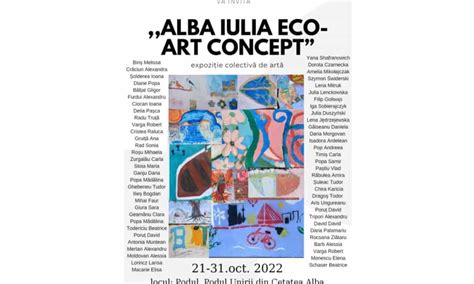 VINERI Vernisajul expoziției colective Alba Iulia Eco City Concept