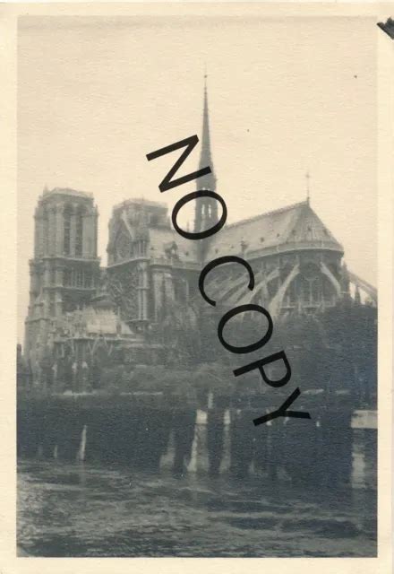 PHOTO WK2 France Cathédrale Notre Dame De Paris 1940 X101 EUR 35 49