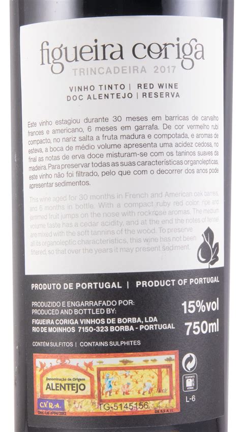 2017 Figueira Coriga Trincadeira Reserva Tinto