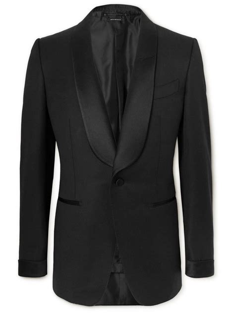 Tom Ford O Connor Slim Fit Grain De Poudre Wool And Mohair Blend