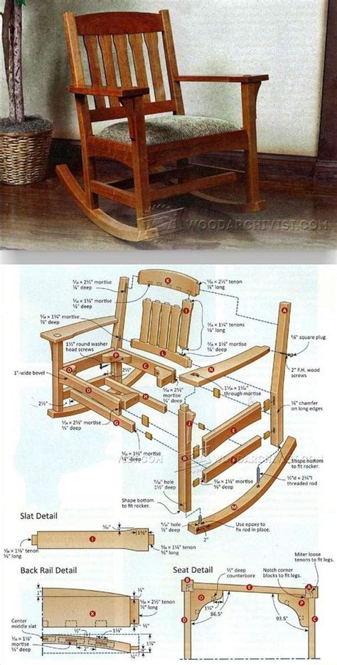 Awesome Free Diy Rocking Chair Plans How To Build A Rocking Chair