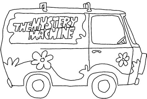 Coloring The Mystery Machine Picture