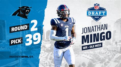 Panthers Select WR Jonathan Mingo With 2023 Drafts 39th Overall Pick