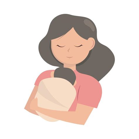 Mother Carrying A Baby 10458956 Vector Art At Vecteezy