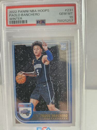 Nba Hoops Winter Paolo Banchero Rookie Rc Psa Gem Mt