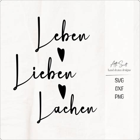 Plotterdatei Leben Lieben Lachen Home Deko Familie Svg Zu Hause Svg