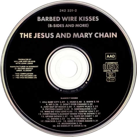 Car Tula Cd De The Jesus And Mary Chain Barbed Wire Kisses Portada