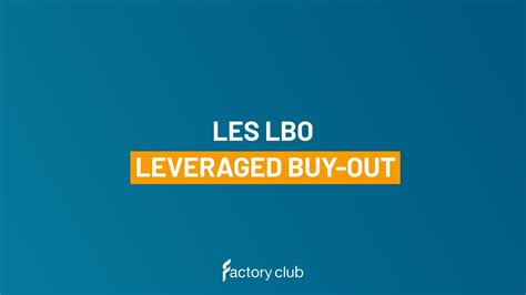 Les Lbo Leveraged Buy Out Youtube