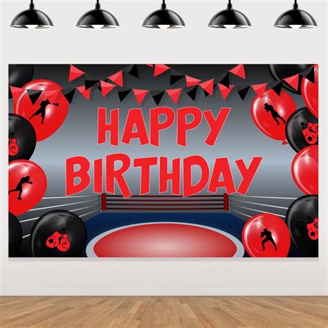 Boxing Birthday Decorations Boxing Birthday Backdrop For Boy Men